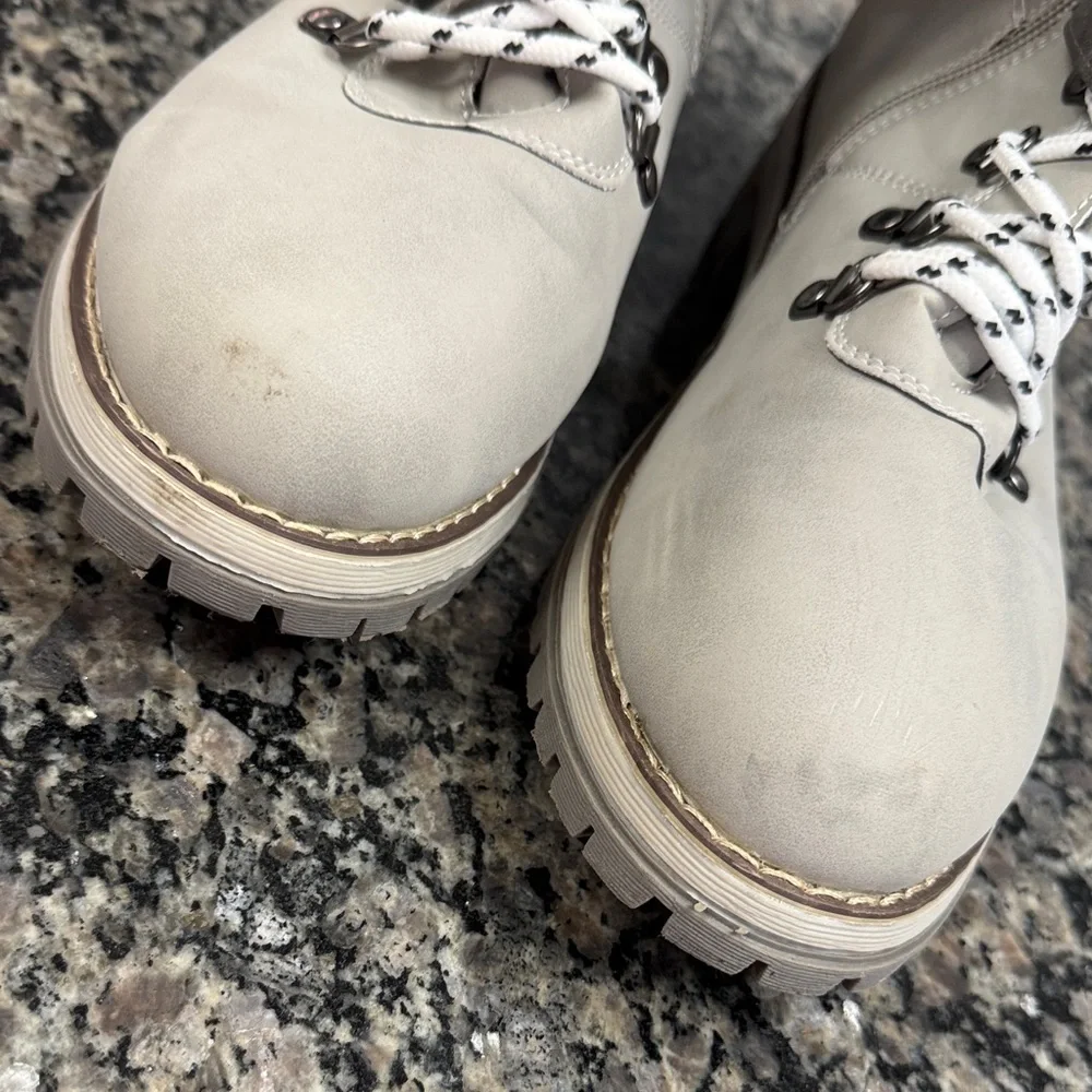 Tex Gray Winter mid calf Boots with Knit Cuff EUC 10.5 - Picture 4 of 13